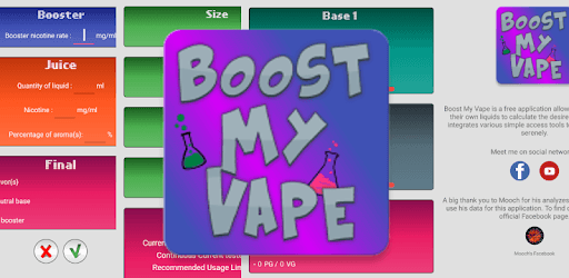Boost my Vape 2 pc screenshot Boost my Vape 2 pc screenshot