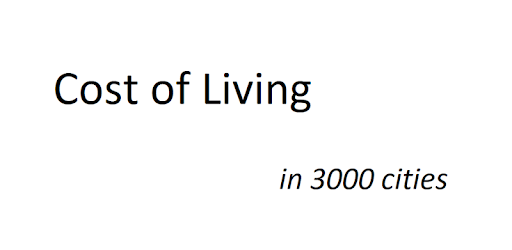 Cost of Living | Cities pc screenshot Cost of Living | Cities pc screenshot