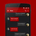 EvolveSMS Theme Stealth Red icon