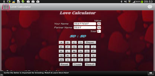 Love Calculator - Pro pc screenshot Love Calculator - Pro pc screenshot