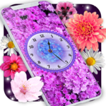 Flowers Analog Clock Live Wallpaper icon