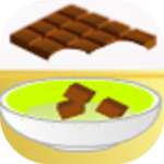 Cake flavored with chocolate icon