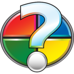Guess and learn words. Picture quiz for studying icon
