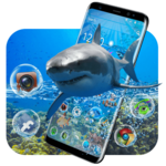 FREE shark 3D ocean blue azure tema icon