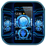 Technology Blue 3D Theme icon