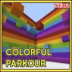 Colorful parkour for minecraft icon
