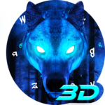 Ice Wolf 3D Keyboard Theme icon