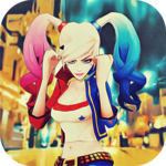 Harley Quinn Gangster Girl Fight icon