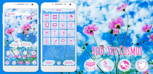 Beautiful Wallpaper Blue Sky Cosmos Theme pc screenshot Beautiful Wallpaper Blue Sky Cosmos Theme pc screenshot