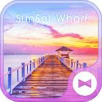 Beautiful Wallpaper SunSet Wharf Theme icon