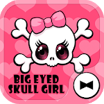 Cute Wallpaper Big Eyed Skull Girl Theme icon