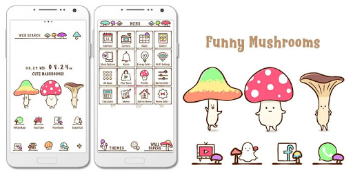 Cute Wallpaper Funny Mushrooms Theme pc screenshot Cute Wallpaper Funny Mushrooms Theme pc screenshot