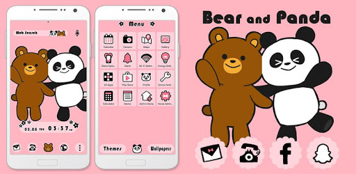 Cute Wallpaper Bear and Panda Theme pc screenshot