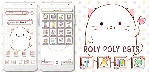 Cute Wallpaper Roly Poly Cats Theme pc screenshot