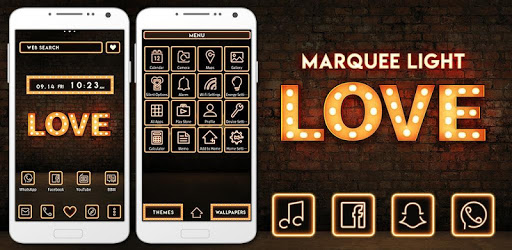 Stylish Wallpaper Marquee Light: Love Theme pc screenshot