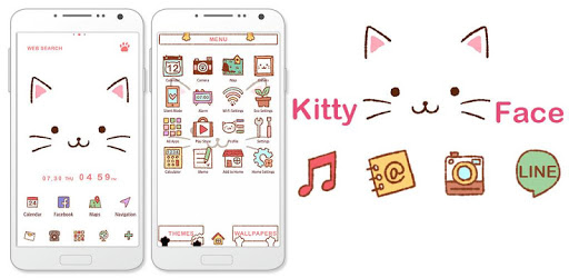Cute Theme-Kitty Face- pc screenshot Cute Theme-Kitty Face- pc screenshot