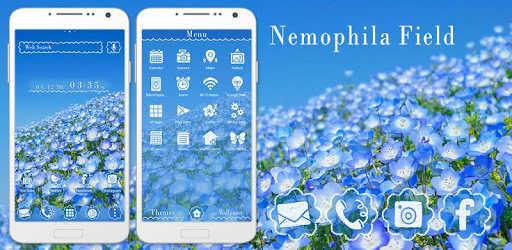 Beautiful Wallpaper Nemophila Field Theme pc screenshot Beautiful Wallpaper Nemophila Field Theme pc screenshot