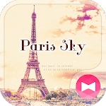 Eiffel Tower Theme-Paris sky- icon