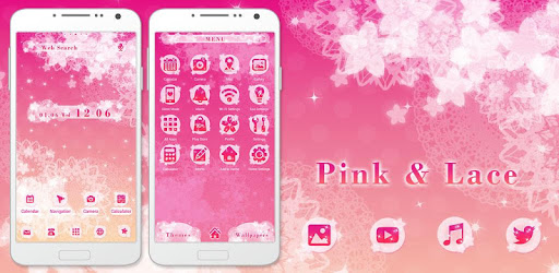 Cute wallpaper-Pink & Lace- pc screenshot