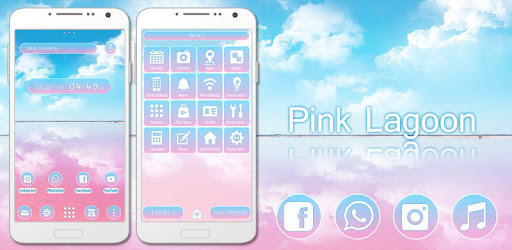 Cute Wallpaper Pink Lagoon Theme pc screenshot