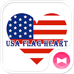 USA Flag Heart Wallpaper icon