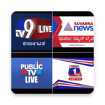 Kannada News Live - TV9, Public TV, Suvarna News for pc icon