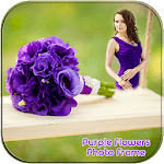 Purple Flower Photo Frames icon
