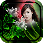 Neon Flower Photo Frame icon