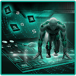 ai robot keyboard icon
