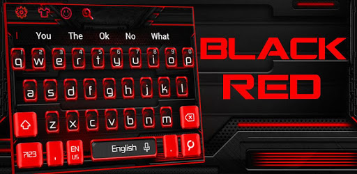 Black Red Keyboard Theme pc screenshot
