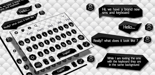 SMS Black White Keyboard pc screenshot