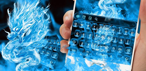 Blue Fiery Dragon Keyboard Theme pc screenshot Blue Fiery Dragon Keyboard Theme pc screenshot