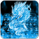 Blue Fiery Dragon Keyboard Theme icon