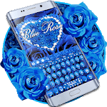 Blue Rose Petal Keyboard icon