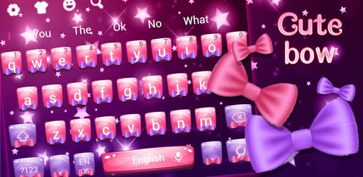 Cute Pink Purple Bow Keyboard Theme pc screenshot Cute Pink Purple Bow Keyboard Theme pc screenshot