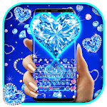 Blue Hearts Crystal Diamonds icon