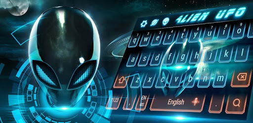 Neon glow Alien space keyboard pc screenshot Neon glow Alien space keyboard pc screenshot