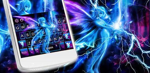 Purple Blue Fairy Keyboard Theme pc screenshot Purple Blue Fairy Keyboard Theme pc screenshot