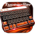 Hot classic typewriter keyboard icon