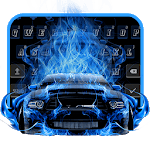 Blue Racing Car keyboard for pc icon Blue Racing Car keyboard for pc icon