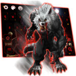 Bloody Werewolf 3D Skull Keyboard icon