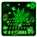 Smoky Weed Leaf Keyboard Theme icon