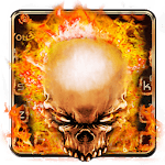 Ghost Rider Skull Keyboard | Grim Red Fire icon