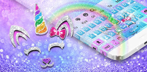 Silver Unicorn Cat Keyboard Theme pc screenshot Silver Unicorn Cat Keyboard Theme pc screenshot