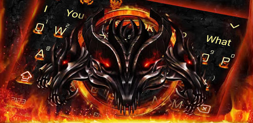 Red Fire Dragon Hell Keyboard Theme pc screenshot Red Fire Dragon Hell Keyboard Theme pc screenshot