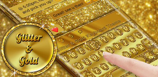 Glitter and Gold Premium Keyboard Theme pc screenshot Glitter and Gold Premium Keyboard Theme pc screenshot