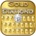 Luxury Gold Diamond Keyboard Theme icon