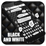 Messaging Black & White keyboard Theme icon