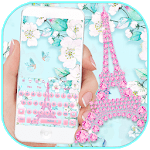 Glitter Paris Tower Keyboard Theme icon