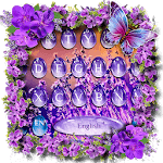 Lavender Water Drop Keyboard Theme icon